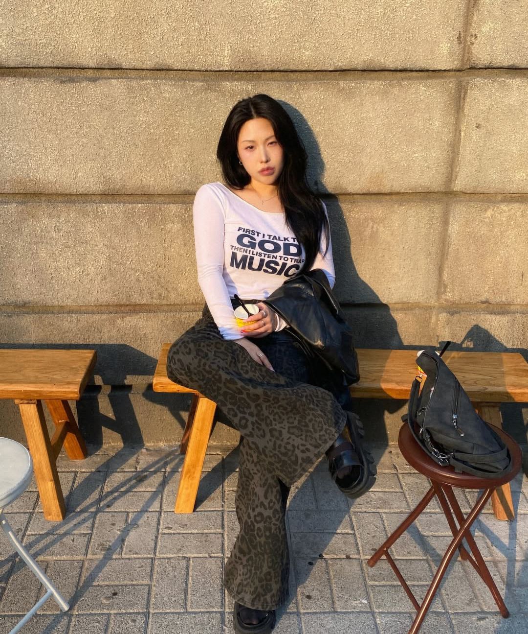 パンツ Leopard Bootcut Pants (KHAKI GRAY) MUSINSA公式 | FANCY CLUB [PERSONAL SPACE] Leopard Bootcut