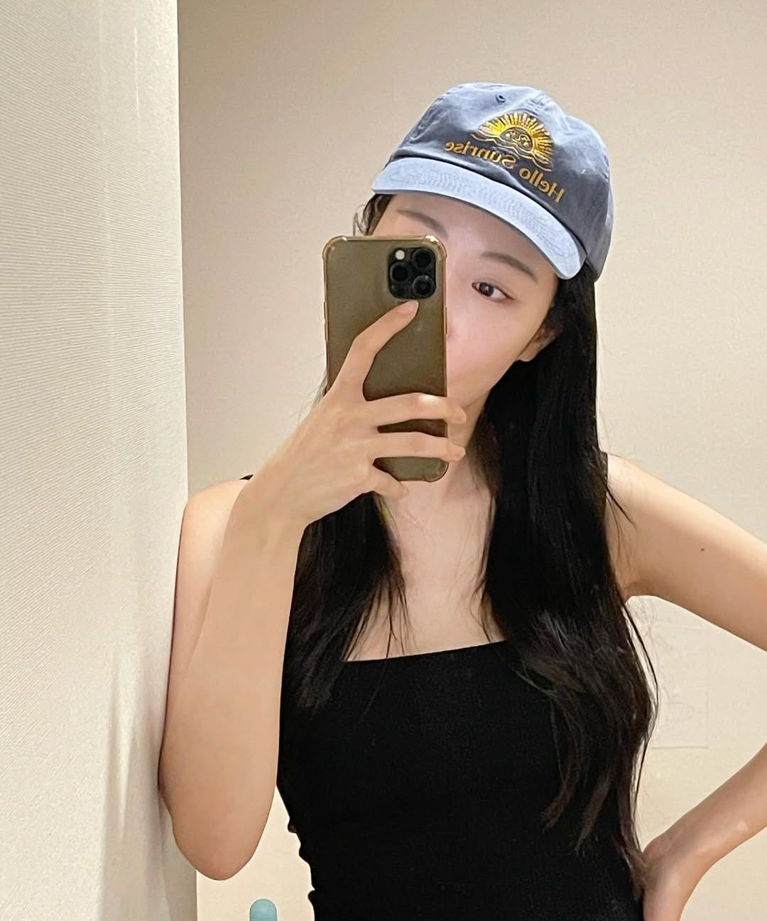 ★HELLO SUNRISE★送料込★韓国★人気★Washed OG Logo Ball Cap Washed OG Logo Ball Cap_Ocean Blue - Hello Sunrise