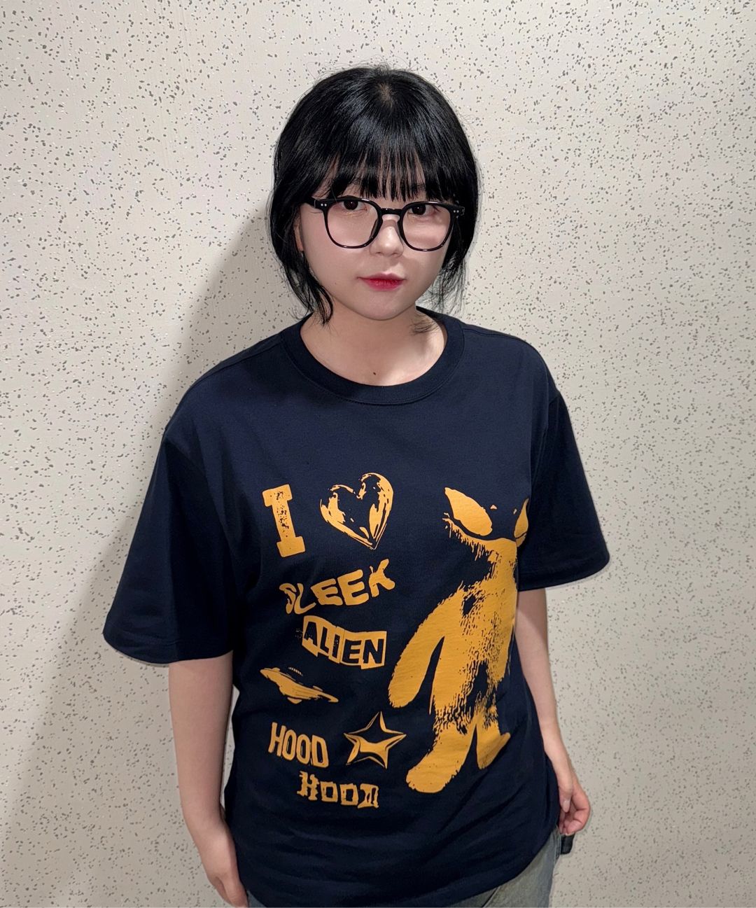 HOODHOOD ♥ Alien Stamp Overfit Short Sleeve T-shirt MUSINSA | HOODHOOD Alien Stamp Overfit Short Sleeve T-shirt Navy