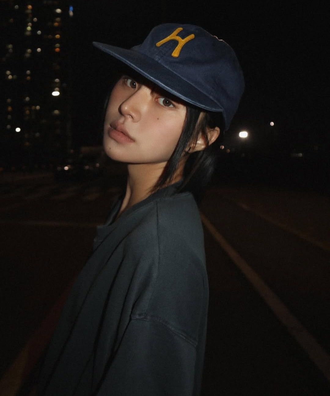 MUSINSA | HELLO SUNRISE H Logo Cotton Relaxed Fit 6Panel
