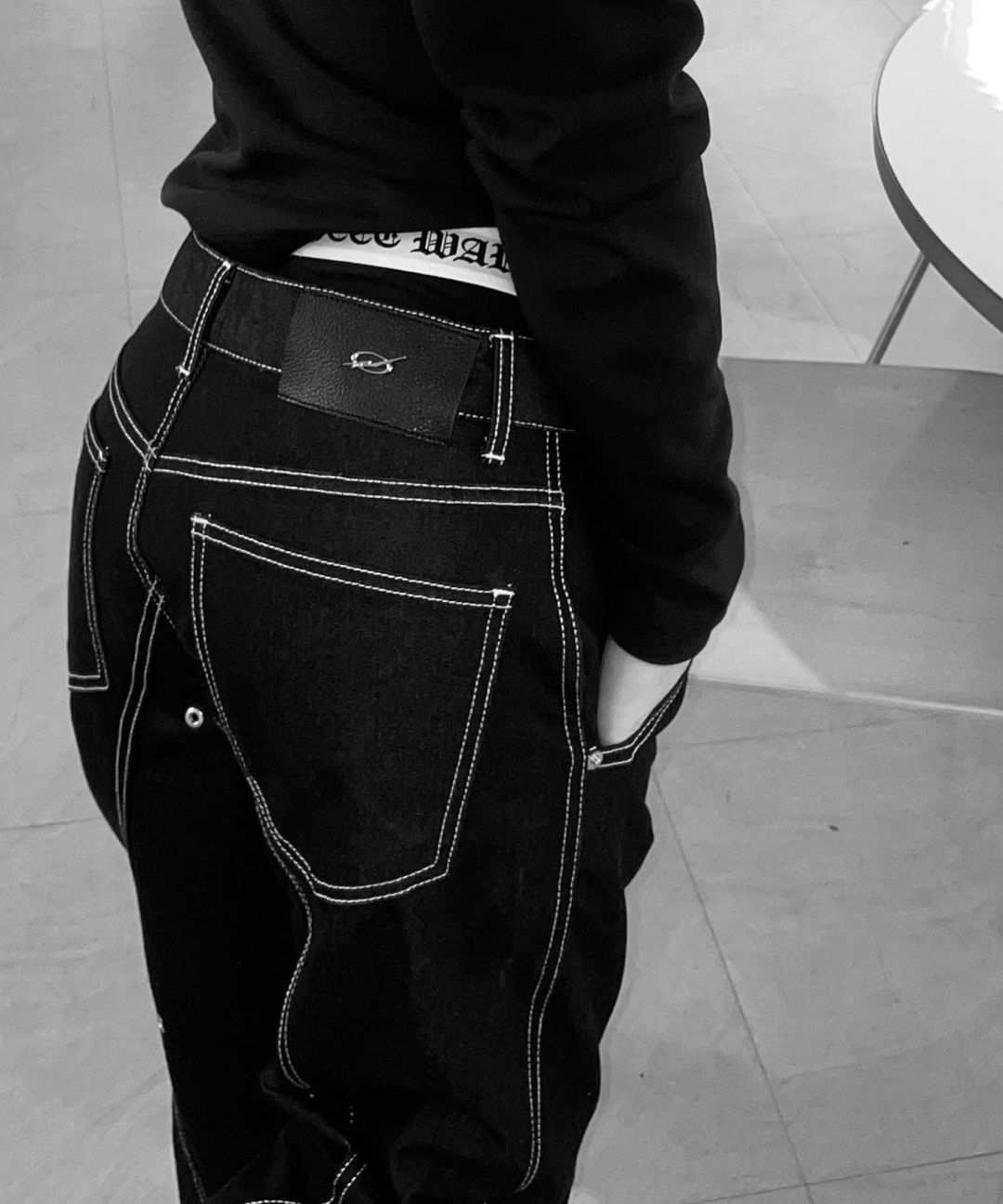 51PERCENT TUNNEL LINING TROUSER 51パーセント TUNNEL LINING TROUSER (DENIM) - BK - 51percent