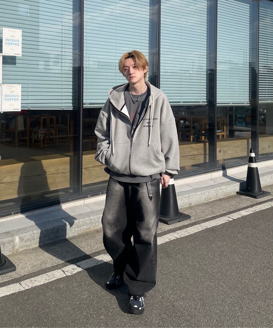 パンツ (S) DNSR Parachute Wide Denim Black DNSR】Parachute wide denim pants | OUR BRAND,DNSR | PRESSING