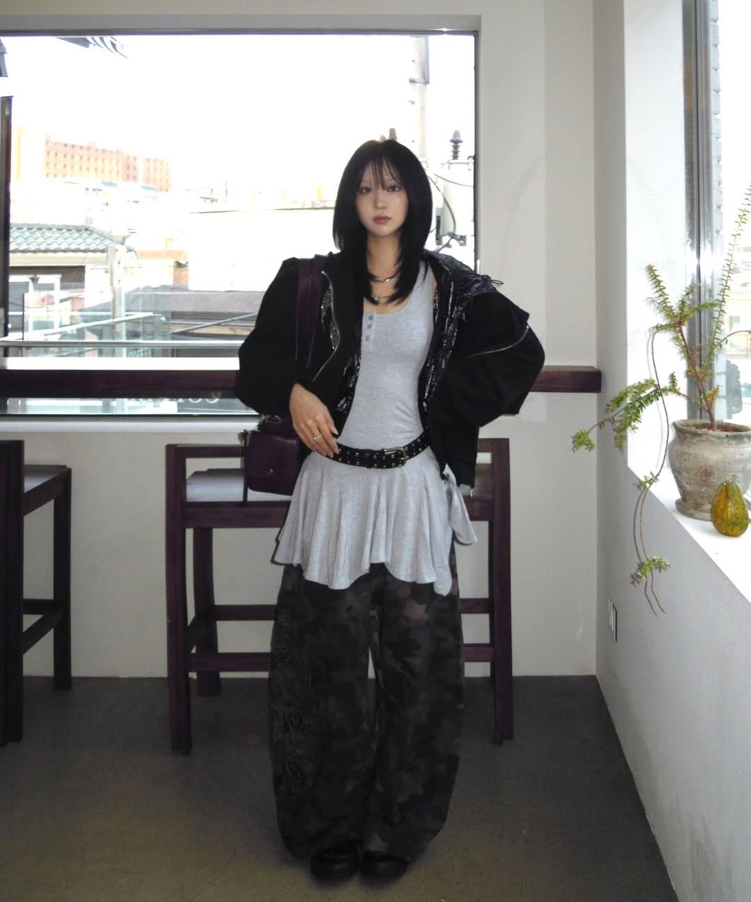 ☆BADBLOOD☆ Mystic Capsule 2 Way Curved Jogger Trousers Bla MUSINSA公式 | BADBLOOD Mystic Capsule 2 Way Curved Jogger