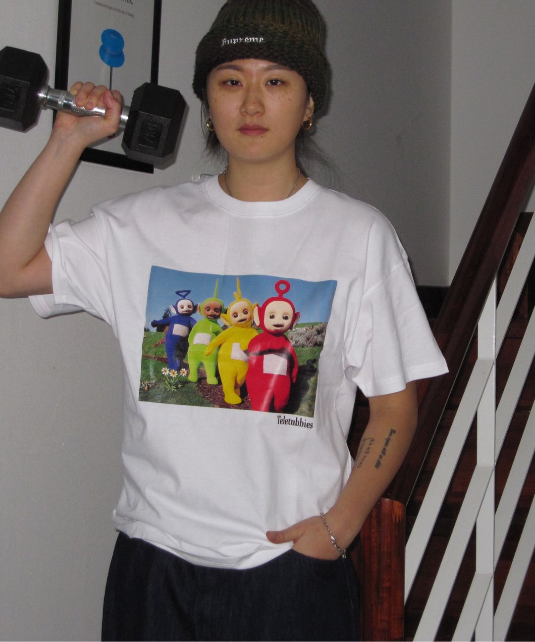 Tシャツ・カットソー LAUGHER Teletubbies Steel Cut T-Shirt White TE2 MUSINSA公式 | LAUGHER [Teletubbies] Steel Cut T-Shirt - White