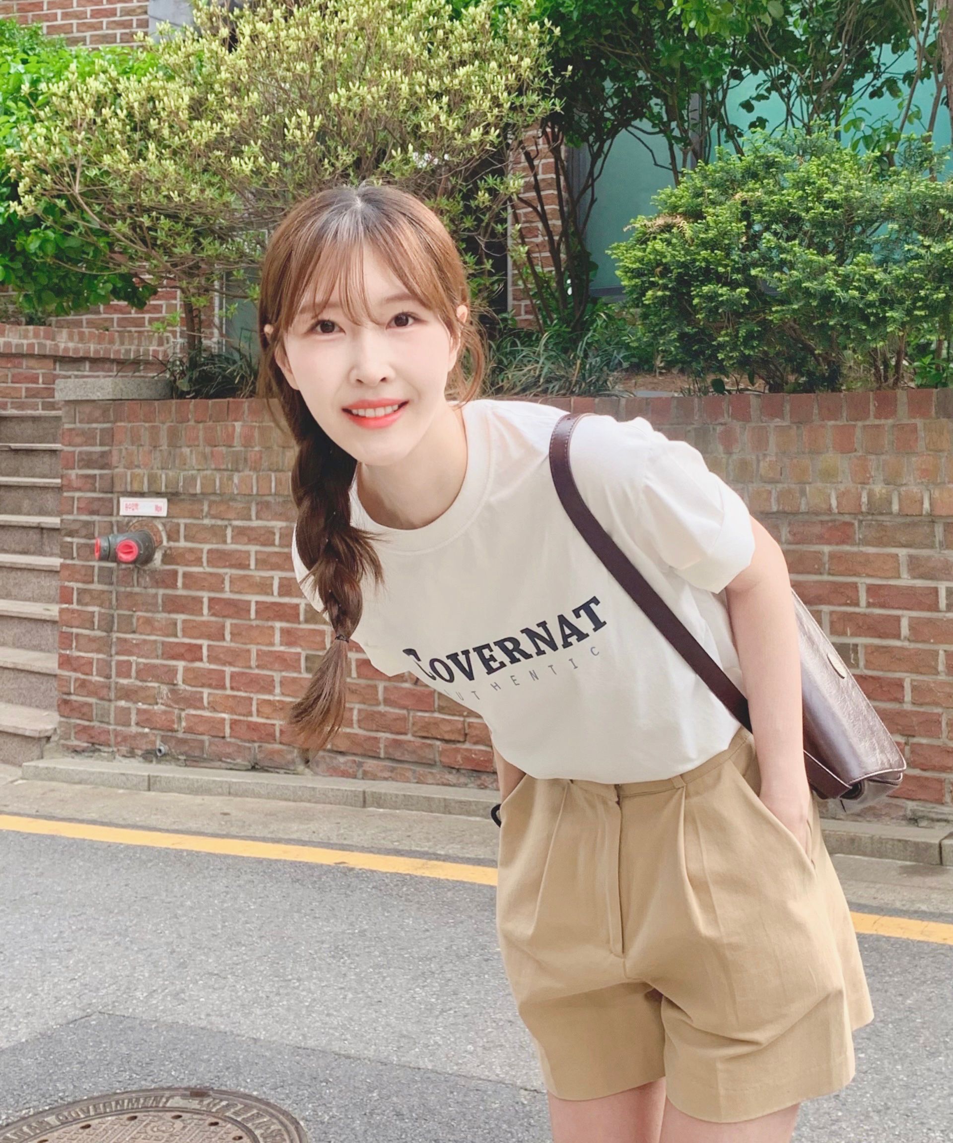 Tシャツ・カットソー COVERNAT Center Authentic T-Shirt White MUSINSA | COVERNAT Center Authentic T-Shirt White