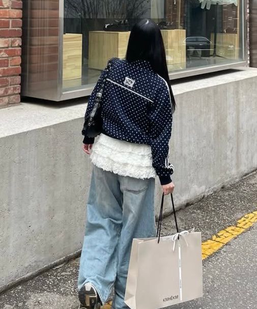 crank Rose Dot Track Jacket ネイビー ローズドットトラックジャケット_ネイビー | CRANK | HANA(ハナ)