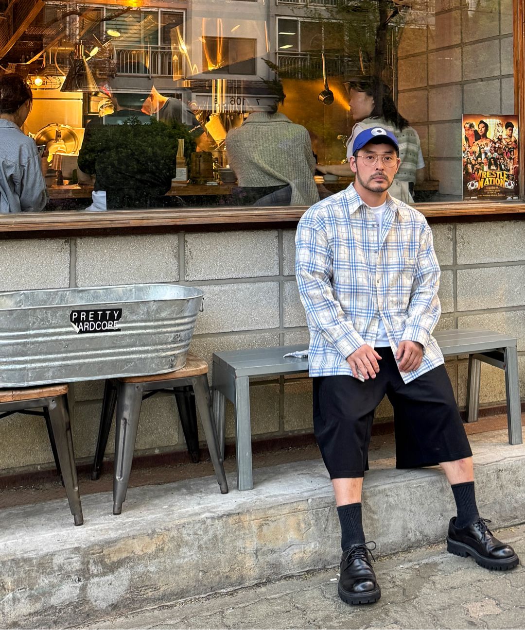 【MIM the wardrobe】vintage washed checkered shirt★韓国 MUSINSA | MIMTHEWARDROBE vintage washed check shirt