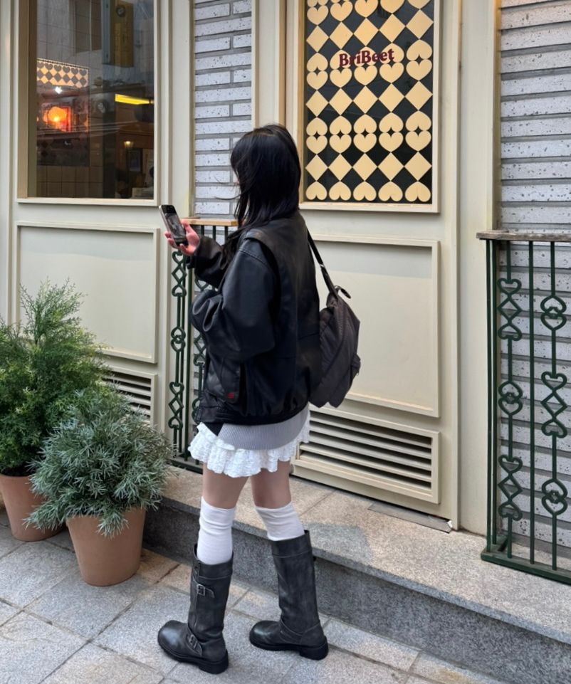 MUSINSA | ROSÉ FRANTZ CanCan Ribbon Mini Skirt [Black]