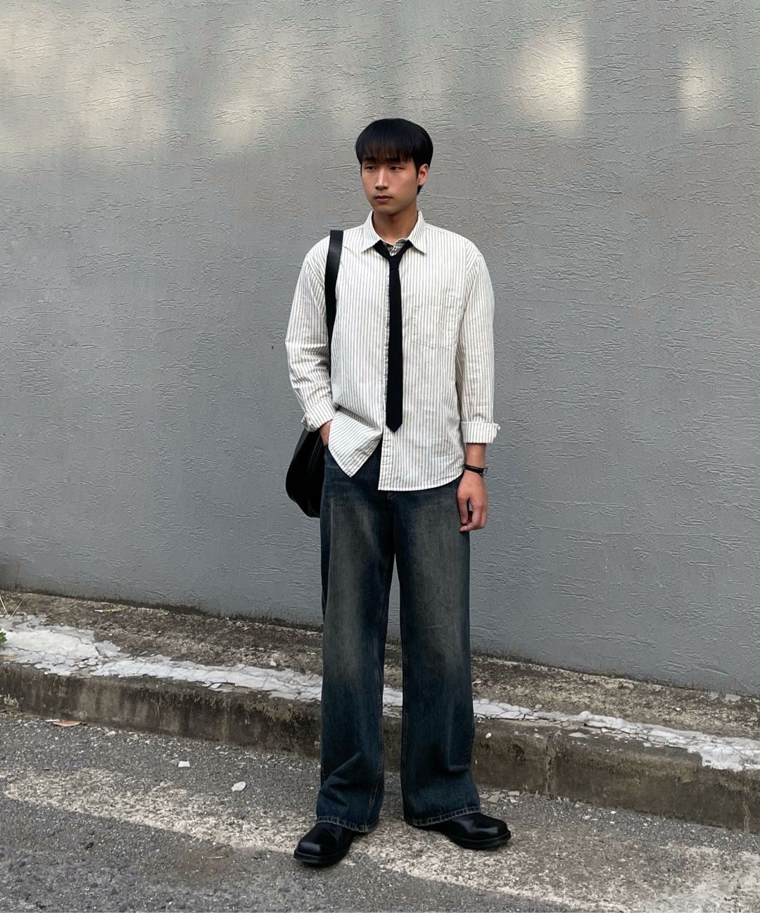 MUSINSA公式 | JUAN HOMME Refined Wide Denim Pants (Vintage