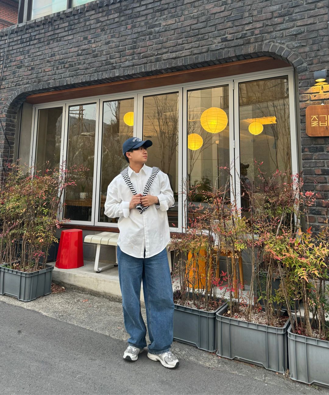 Tシャツ・カットソー *MUSINSA STANDARD* Striped relaxed crew neck long sleeve t-s MUSINSA | MUSINSA STANDARD Stripe Relaxed Crew Neck Long