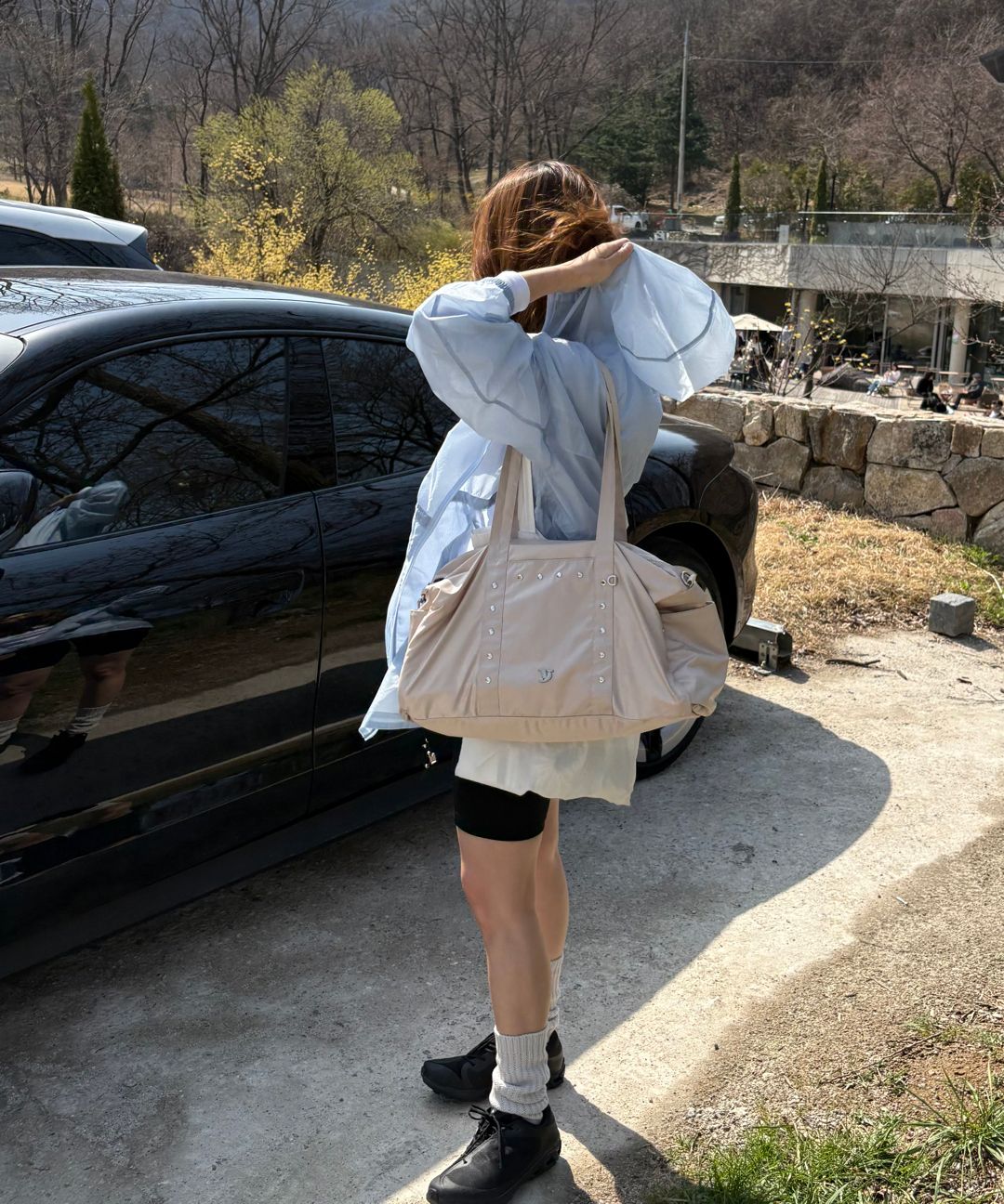 韓国人気ブランド☆stud duffle bag/全3色/YEOMIM MUSINSA公式 | YEOMIM stud duffle bag (black)