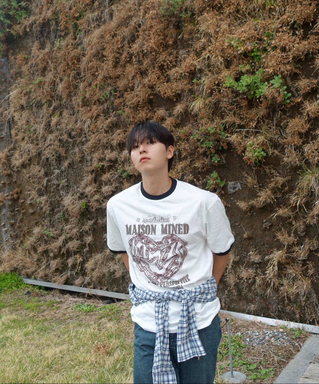 シャツ DOODLE HEART RINGER HALF T WHITE MUSINSA | MAISON MINED DOODLE HEART RINGER HALF T WHITE