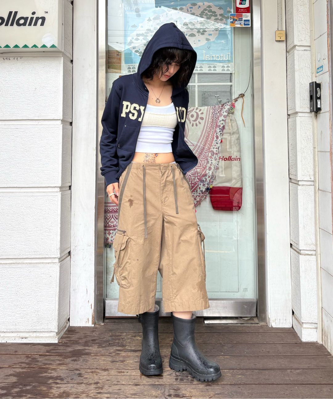 MUSINSA | SCULPTOR Cottage Zip-Up Hoodie Check