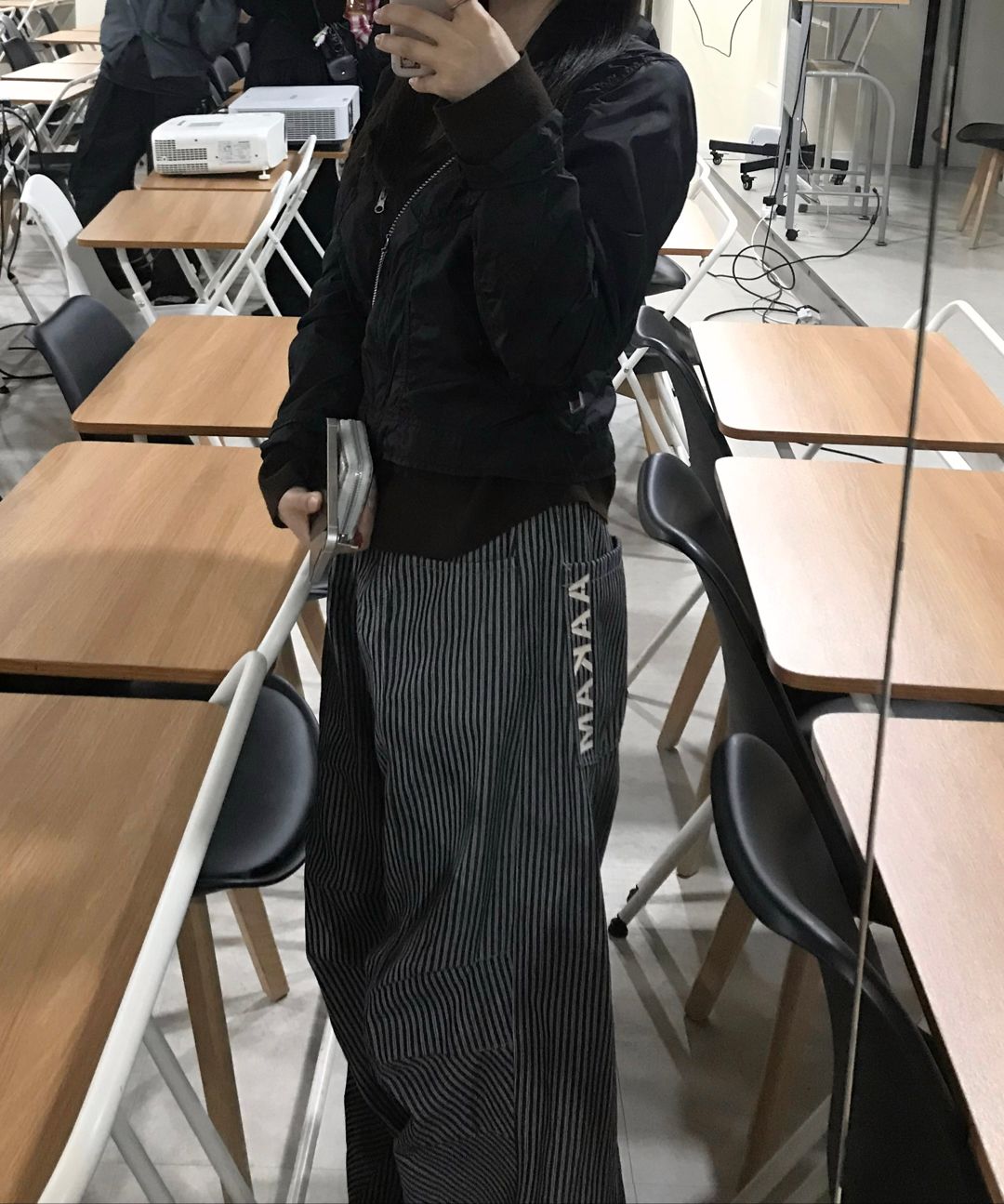 ◆AAKAM◆ Knee Pintuck Stripe Denim Pants Blue MUSINSA | AAKAM 98 Printed Knee Pin-tuck Denim Pants (Blue)