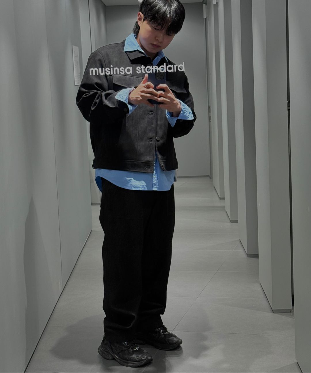 ★MUSINSA STANDARD★ Denim Fatigue Pants Deep Indigo MMDNP51 MUSINSA | MUSINSA STANDARD Denim Fatigue Pants [Deep Indigo]