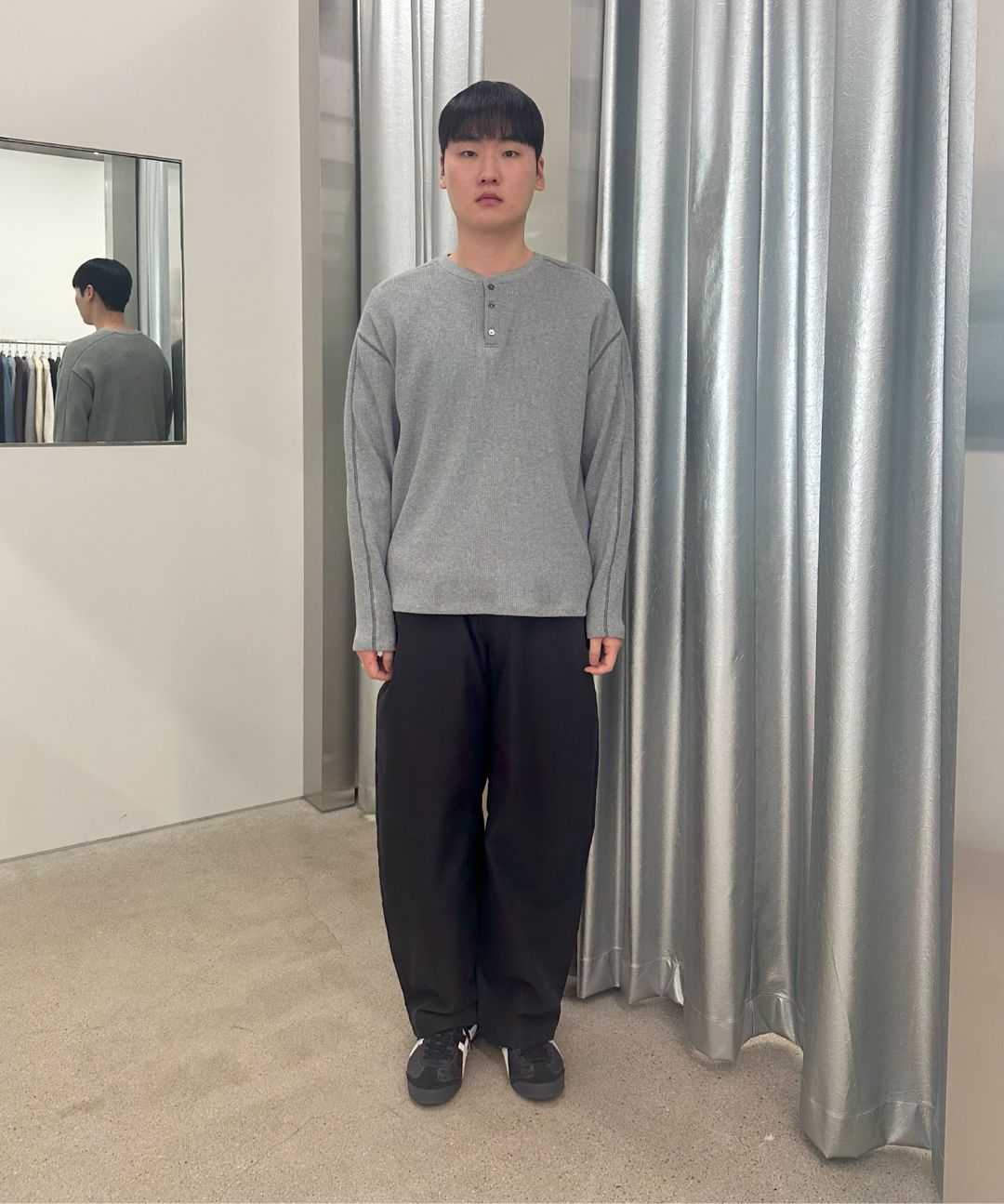 MUSINSA | MILLO ARCHIVE Object Stitch Long Sleeve [Black]