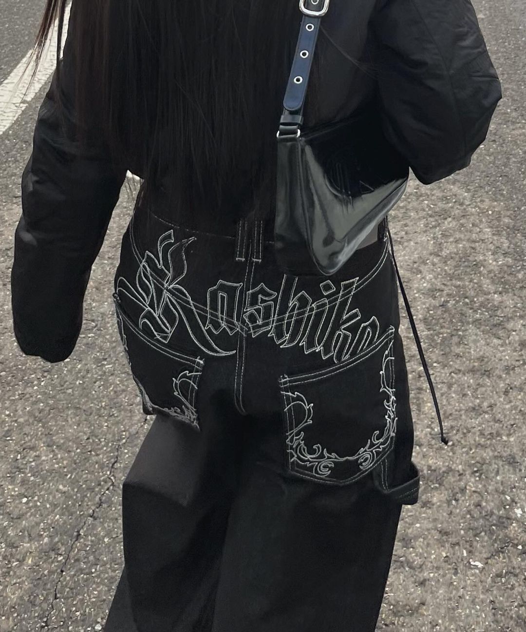 パンツ Kashiko Embroied Nonfade Denim Pants MUSINSA | KASHIKO Embroidered Nonfade Denim Pants - Blue