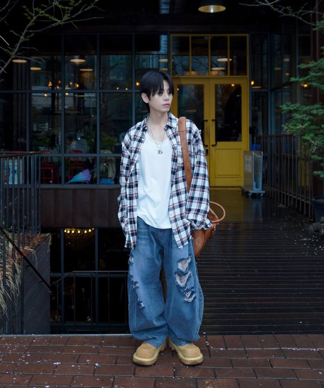 GRAILZ ■ DISTRESSED CHECK SHIRTS MUSINSA | GRAILZ DISTRESSED CHECK SHIRTS [MINT PINK]