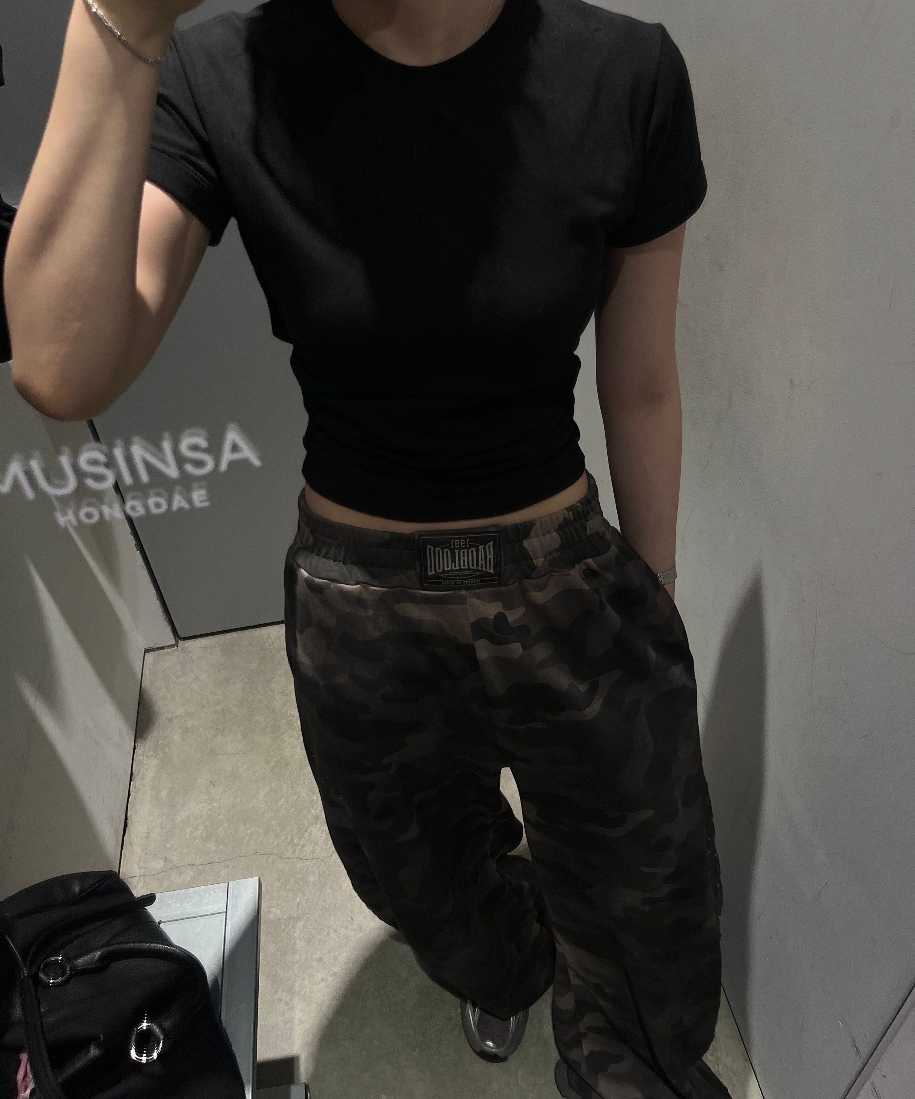 MUSINSA | BADBLOOD Mystic Capsule 2 Way Curved Jogger