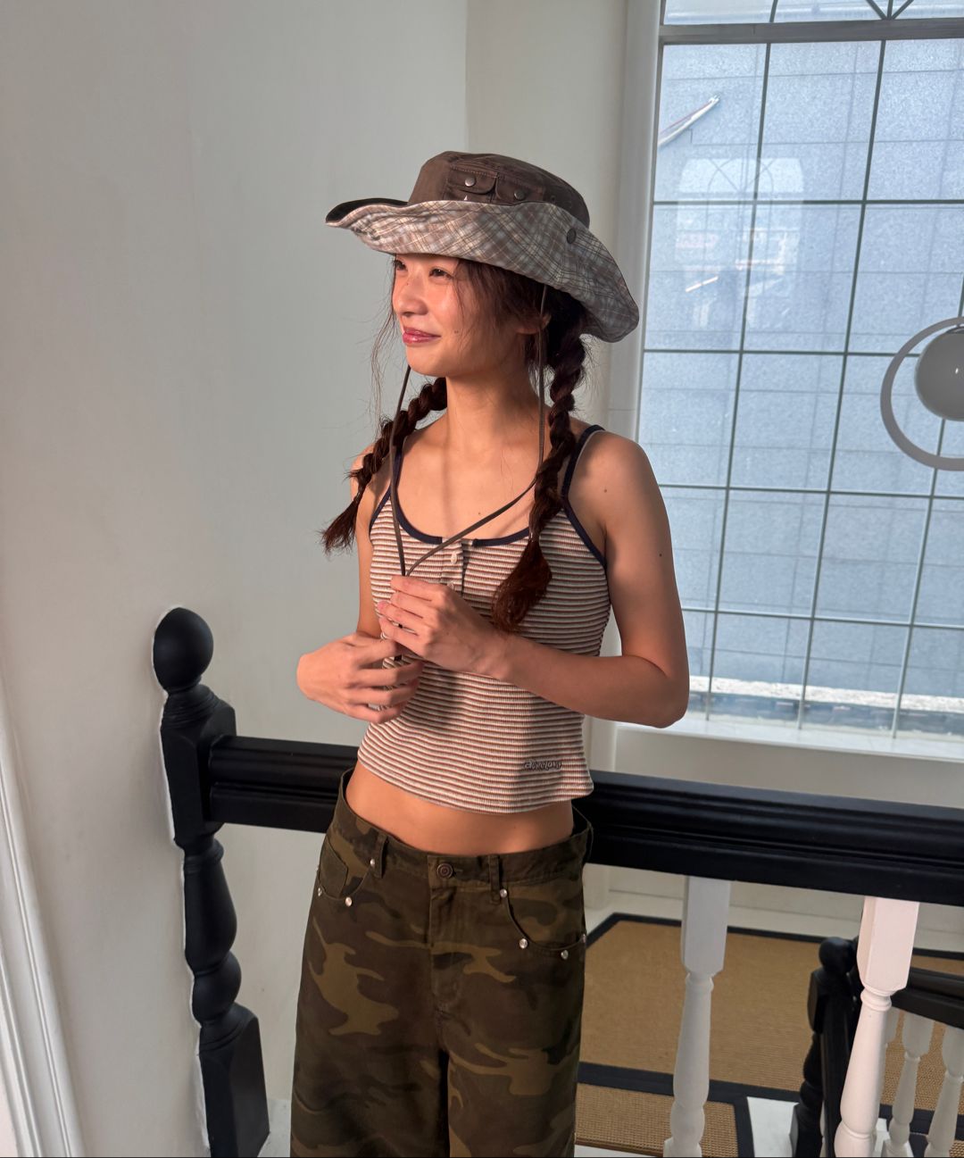 Tシャツ・カットソー AEAE STRIPE BUTTON TANK TOP BEIGE AE45SWSL003BEG MUSINSA | AEAE STRIPE BUTTON TANK TOP [BEIGE]