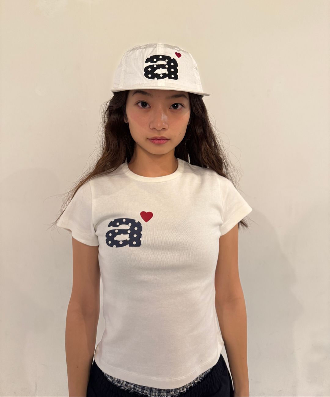 【AEAE】dot small letter nylon cap [white] DOTSMALLLETTERNYLONCAP_WHITE_1