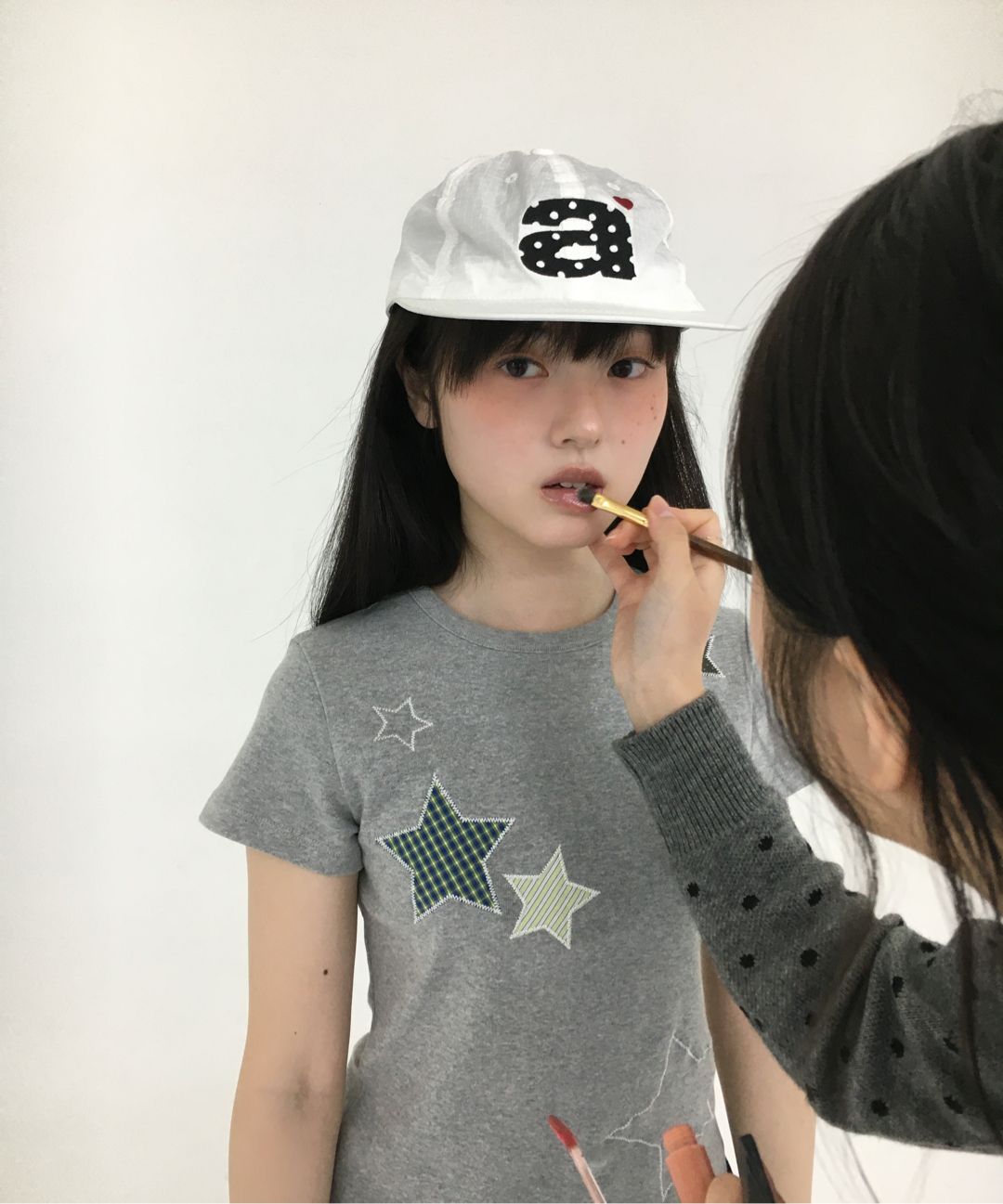 MUSINSA | AEAE DOT SMALL LETTER NYLON CAP [BLACK]