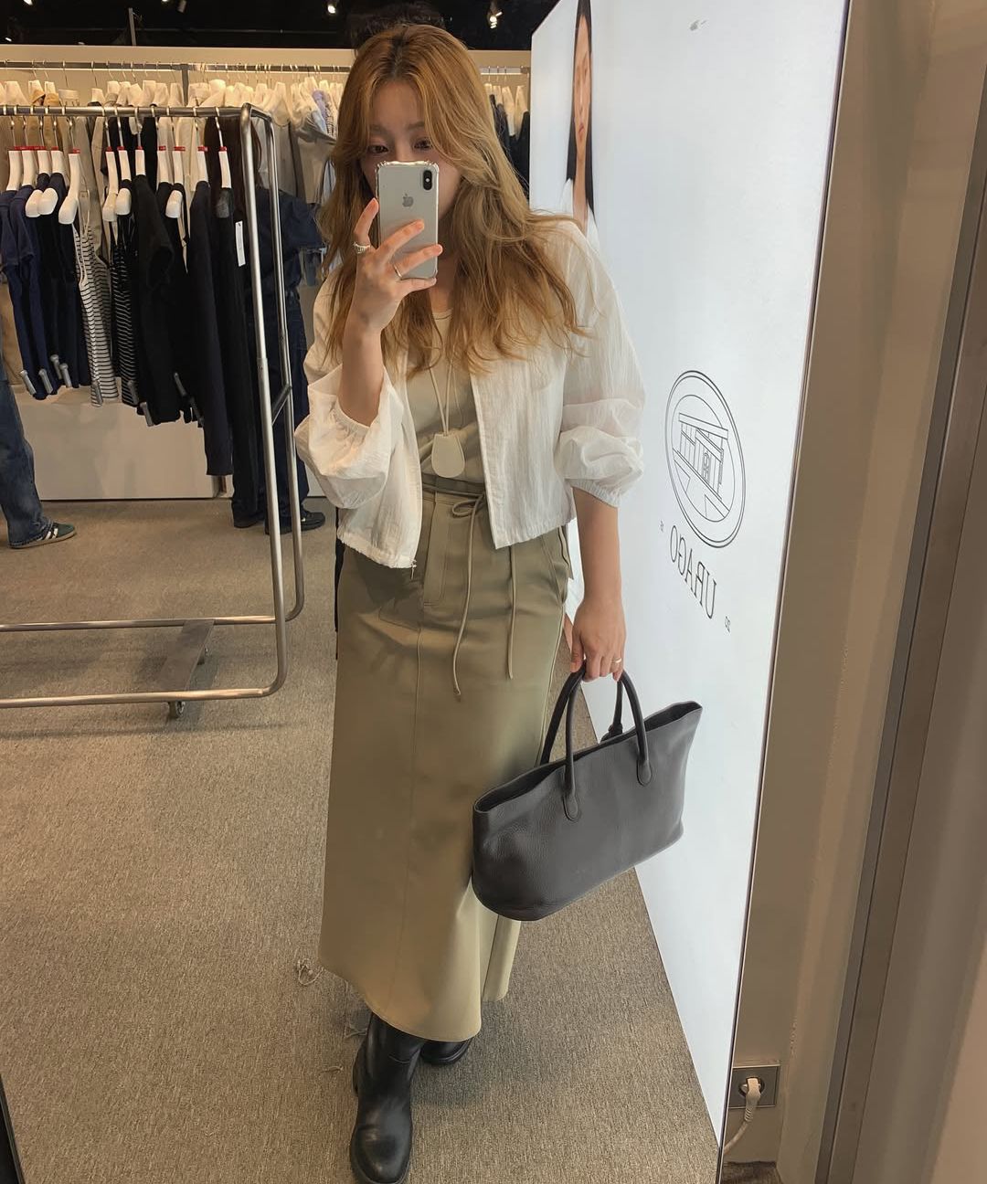 MUSINSA | URAGO Wide boat bag