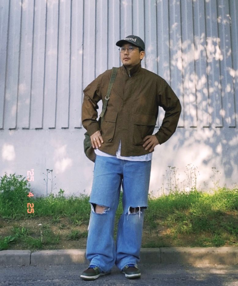 MUSINSA | HUMAN N CAT Pound2 Washed Vintage Ball Cap [Khaki]