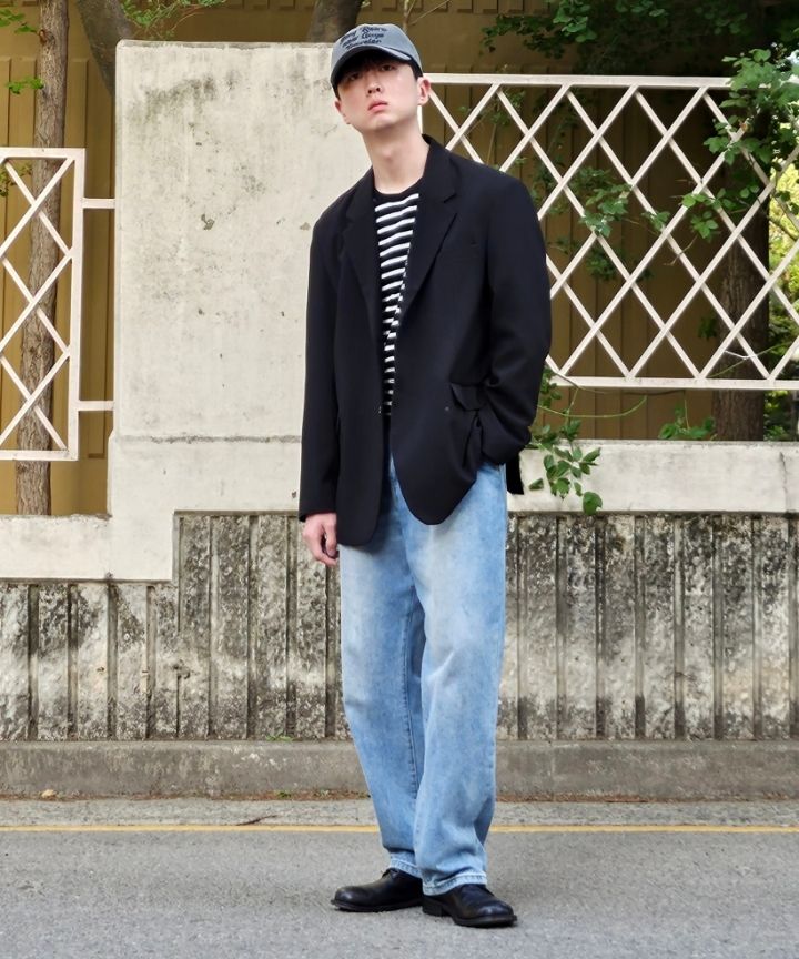 Tシャツ・カットソー *MUSINSA STANDARD* Breton Stripe Relaxed Long Sleeve T-Shirt MUSINSA | MUSINSA STANDARD Breton Stripe Relaxed Short