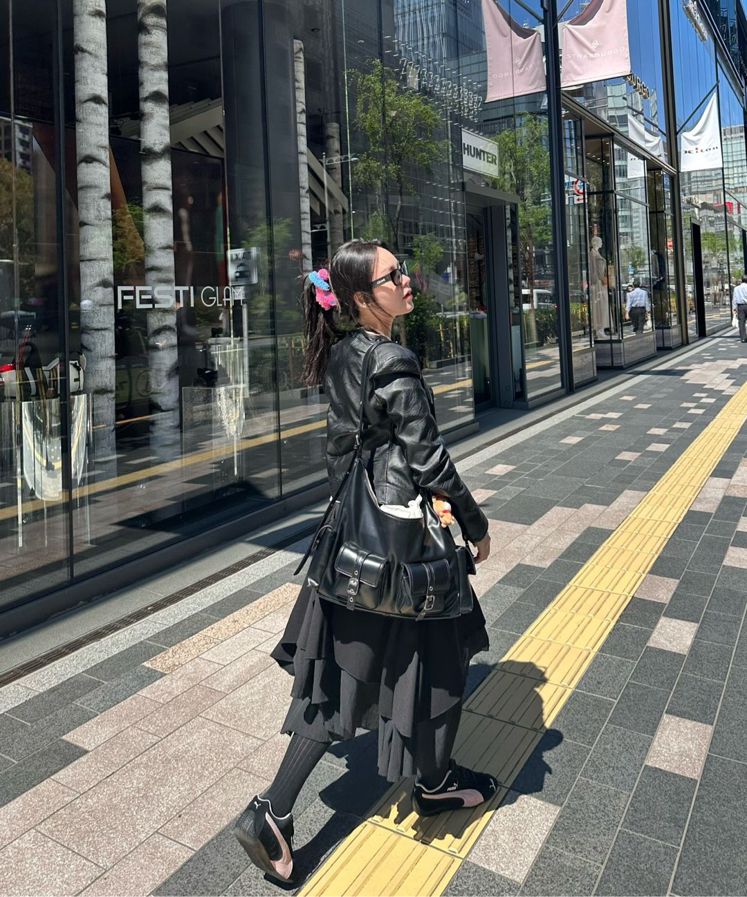 ◆MISEKI SEOUL◆ Unbalanced layers midi skirt BLACK MSK252SK Miseki seoul】Unbalanced layered skirt | OUR BRAND,Miseki