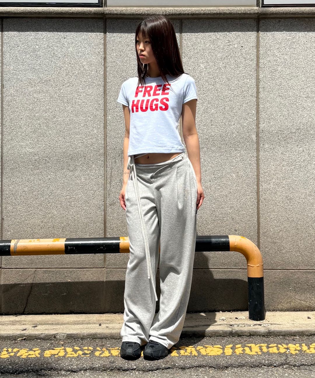★SCULPTOR★ Wrap Sweatpants Dirty White SC25S435WH Pumpkin Half Sweatpants Dirty White – Sculptor