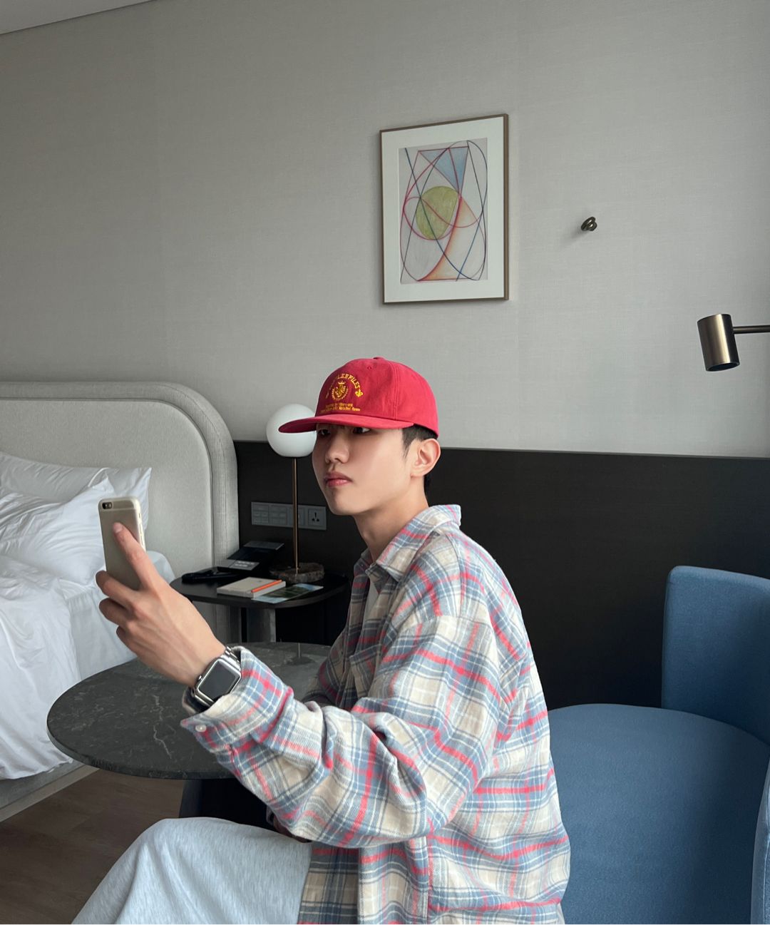 【DNSR】Oversized Flannel Checkered Shirt Pink MUSINSA | DNSR oversized checkered shirt pink