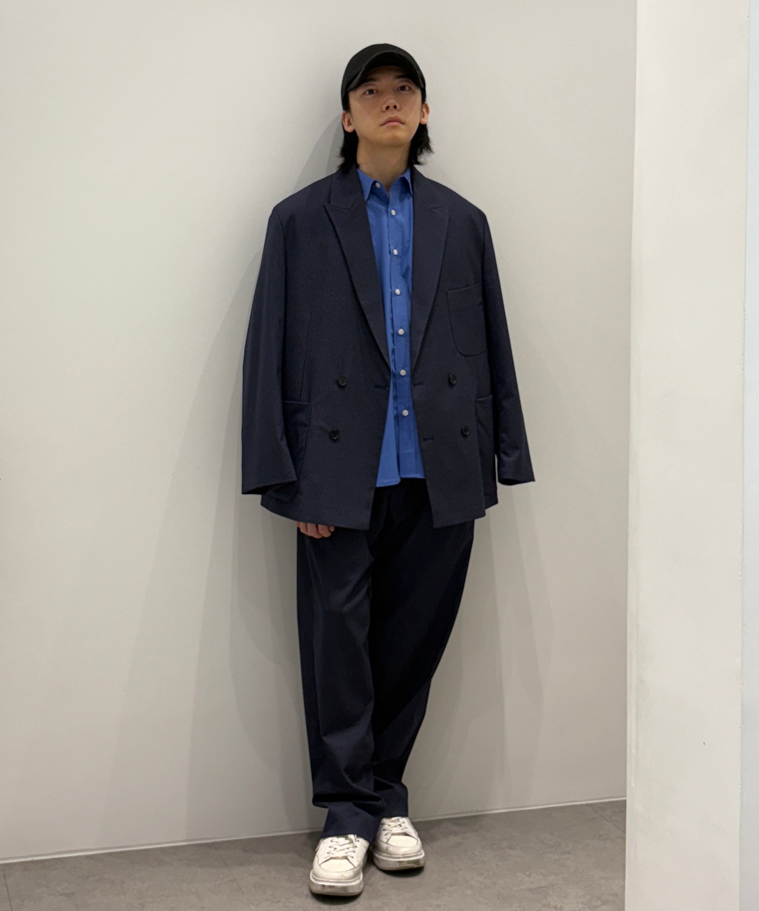 MUSINSA公式 | TY クラシックダブルジャケットセットアップ、オリーブ