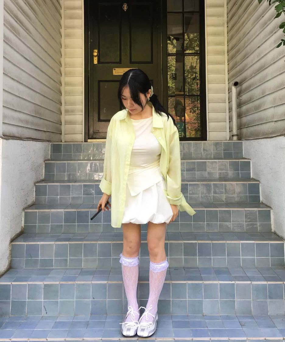 【Miseki SEOUL】25ss Side shirring slit top MUSINSA | MISEKI SEOUL Side shirring slit top WHITE