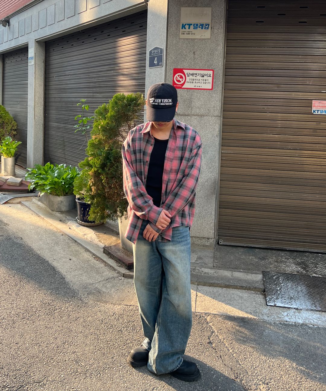 キャップ NEW VISION DESTROYED WASHED CAP STITCH BLACK NEW VISION DESTROYED WASHED CAP (BLACK) - ETCE