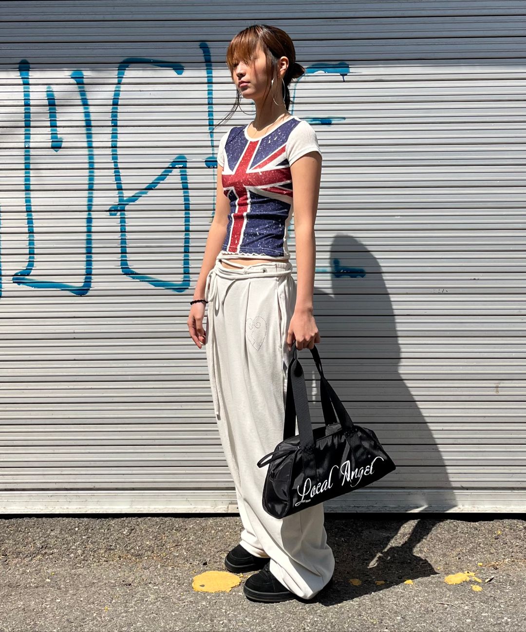 MUSINSA | SCULPTOR Wrap Sweatpants Melange Gray
