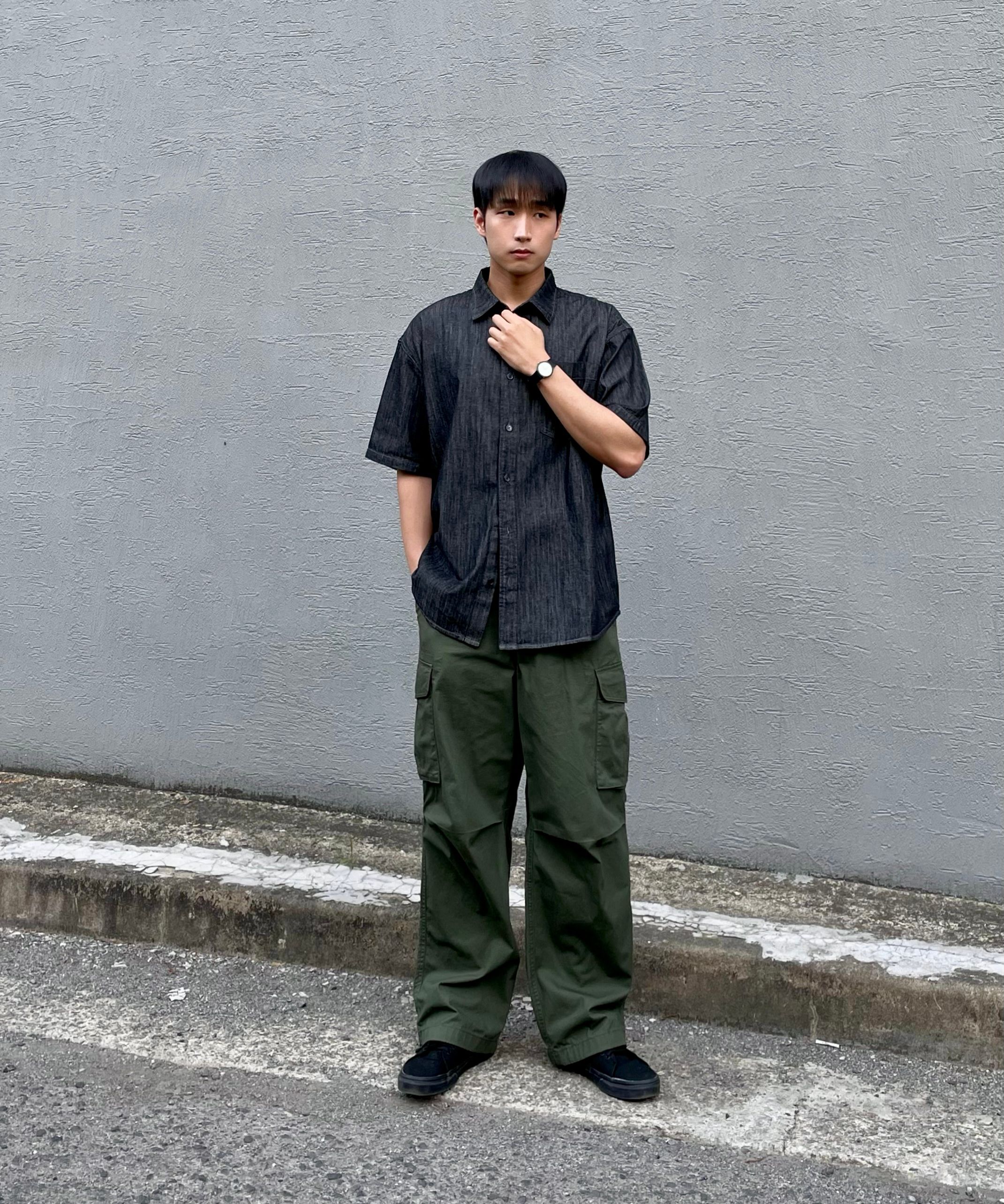 ★MUSINSA STANDARD★ City Leisure Ripstop Oversized Cargo Sh MUSINSA | THE ANTI PLATFORM Denim Cargo Wide Pants (Black)
