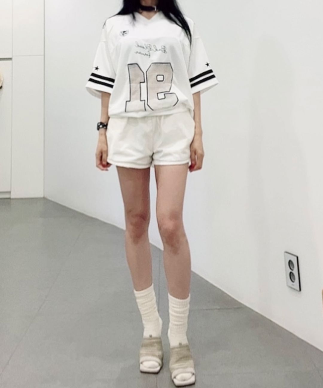 MUSINSA | GLOWNY G CLASSIC COTTON TWILL SHORTS (IVORY)