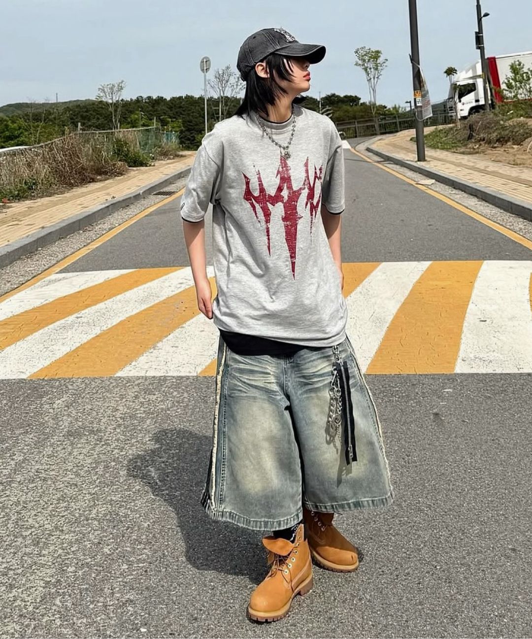 MUSINSA公式 | NOT4NERD N4ND Trident Logo T-Shirts - Black