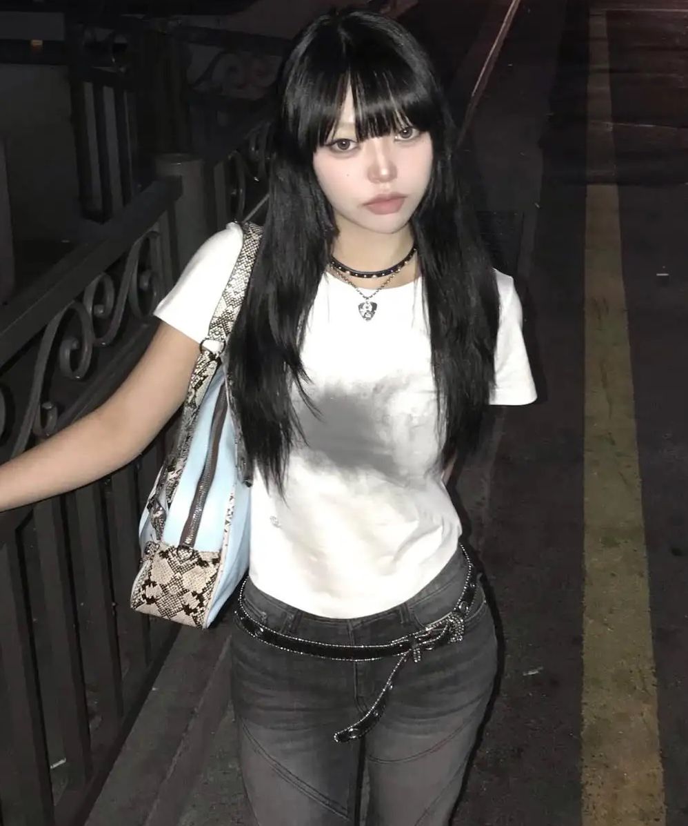 MUSINSA | FLAREUP Vanish Tie Scarf T-Shirt (FL-114_Charcoal)
