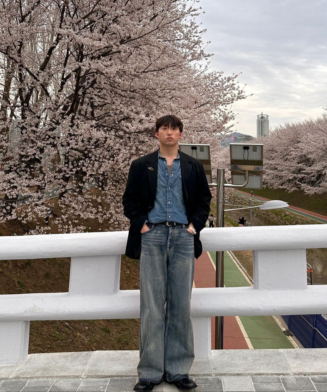 デニム・ジーパン DNSR Signature Wide Denim Pants 5SH135 DNSR】Signature wide denim pants black | OUR BRAND,DNSR