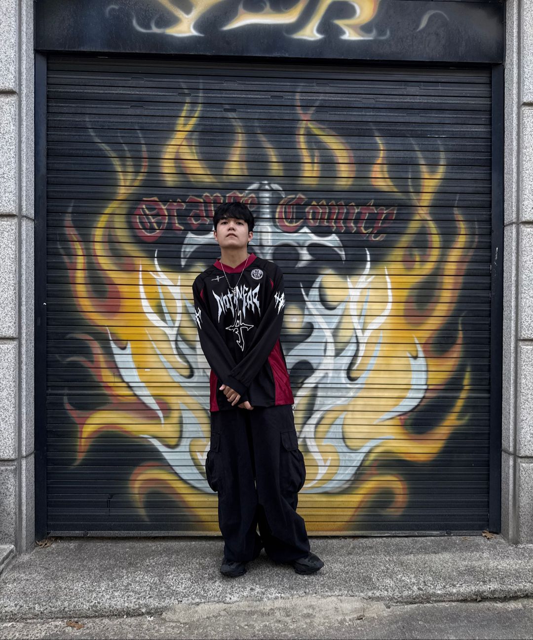 MUSINSA公式 | NOT4NERD Bone Logo Mesh Long Sleeve - White