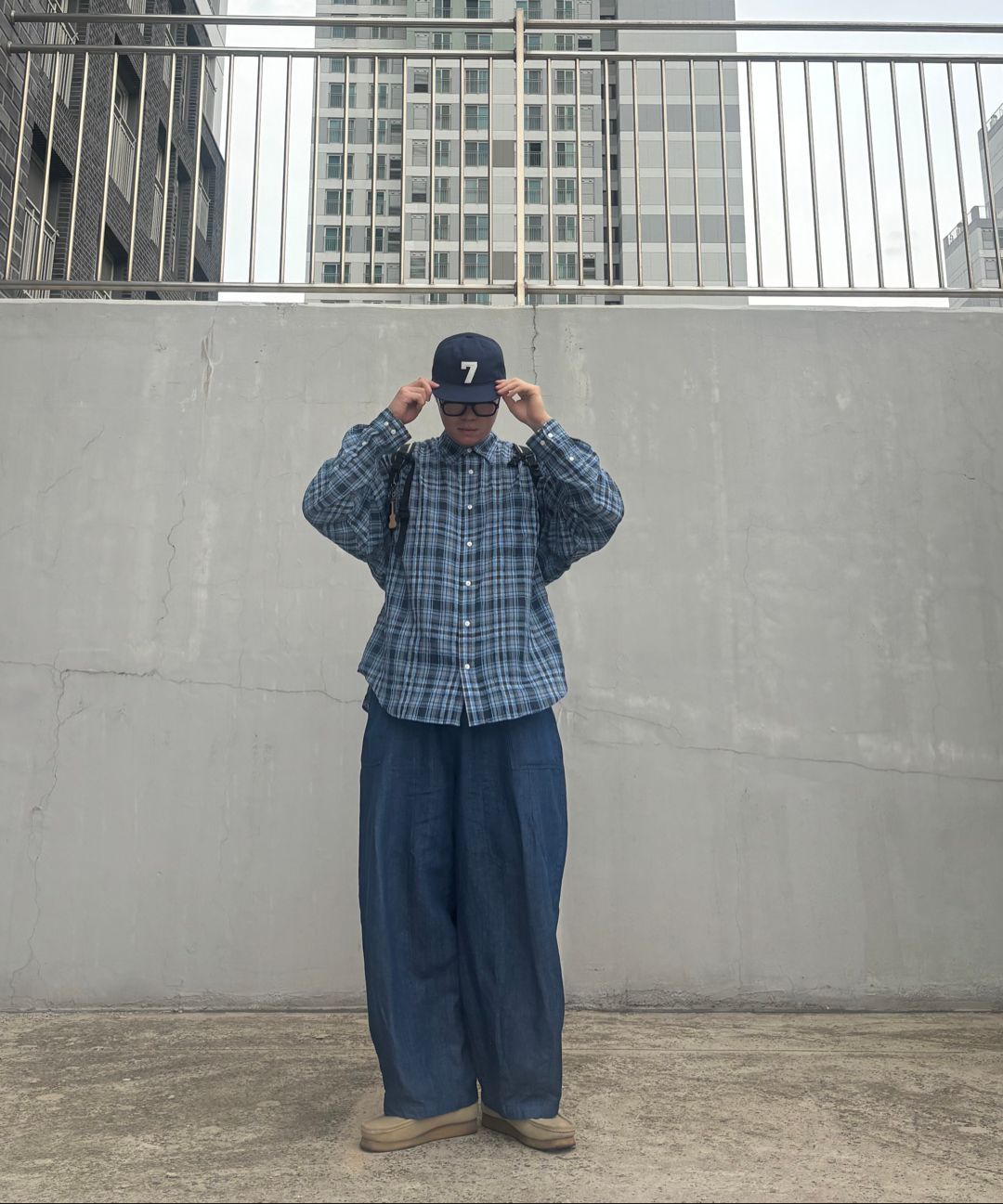 MUSINSA | FRIZMWORKS DENIM BALLOON PANTS _ INDIGO