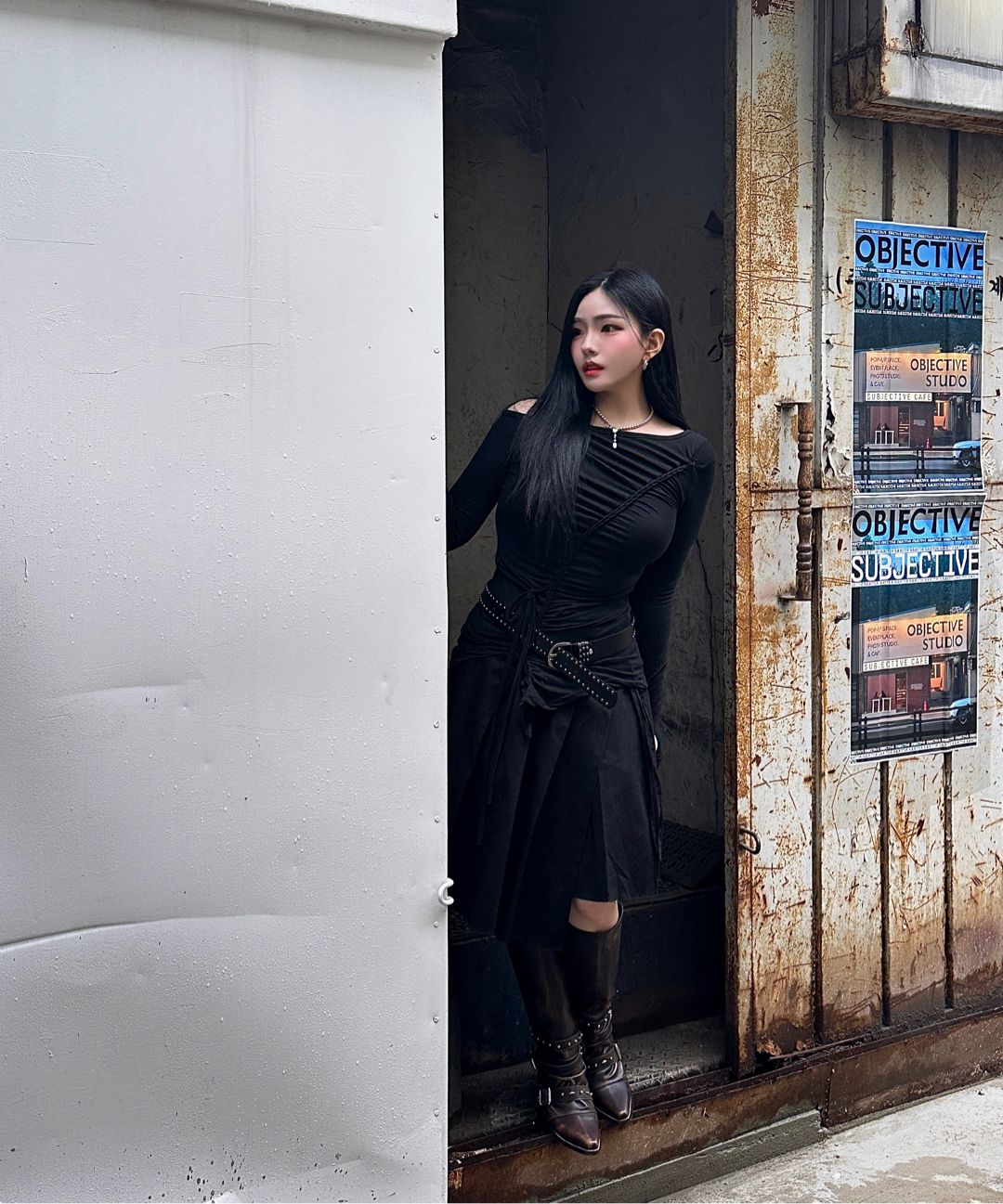 IVE着用[FLAREUP]HANDMADE TWISTED ONE-SHOULDER LONG SLEEVE MUSINSA | FLAREUP Handmade Twisted One-Shoulder Long Sleeve