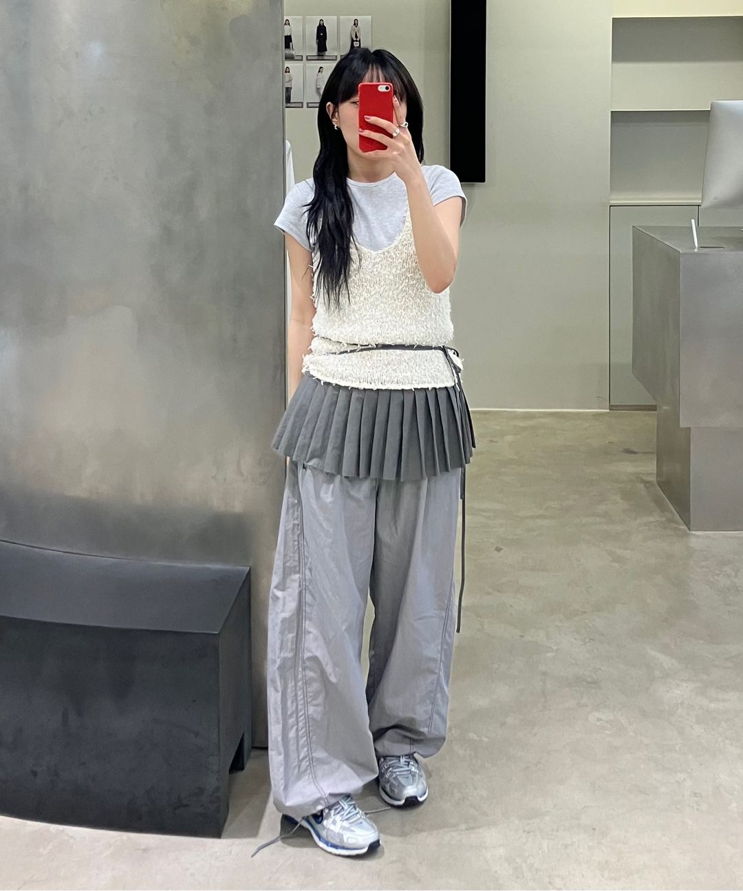 ★ DIAGONAL★ BASIC HALF SLEEVE TEE light grey DA251T05LIGR MUSINSA | DIAGONAL BASIC HALF SLEEVE TEE (light grey)
