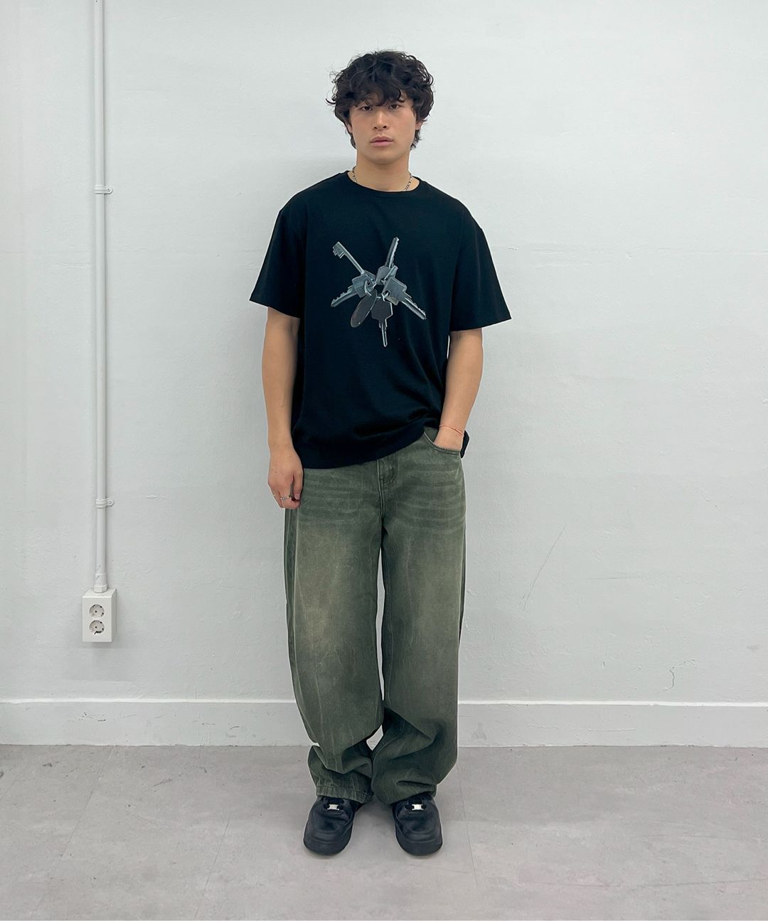 MILLO ARCHIVE ♥ Bold Key T-Shirts/ 追跡付 MUSINSA | MILLO ARCHIVE Bold Key T-Shirt [Black]
