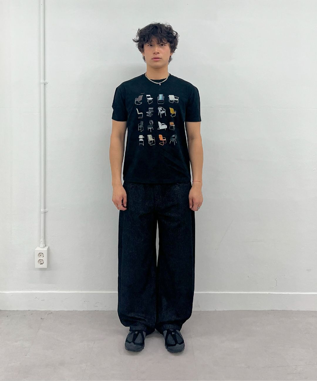 【MILLO ARCHIVE】 Line Chair T-Shirts MUSINSA | MILLO ARCHIVE Line Chair T-Shirt [Black]