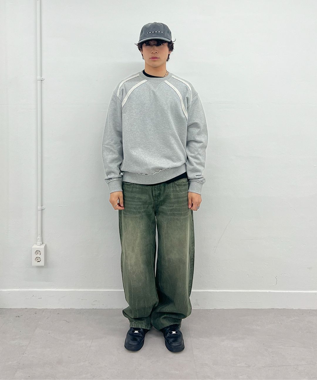 ●MILLO ARCHIVE● Mini Dot Camp Cap Charcoal ML524CHA MUSINSA | MILLO ARCHIVE Mini Dot Camp Cap [Charcoal]
