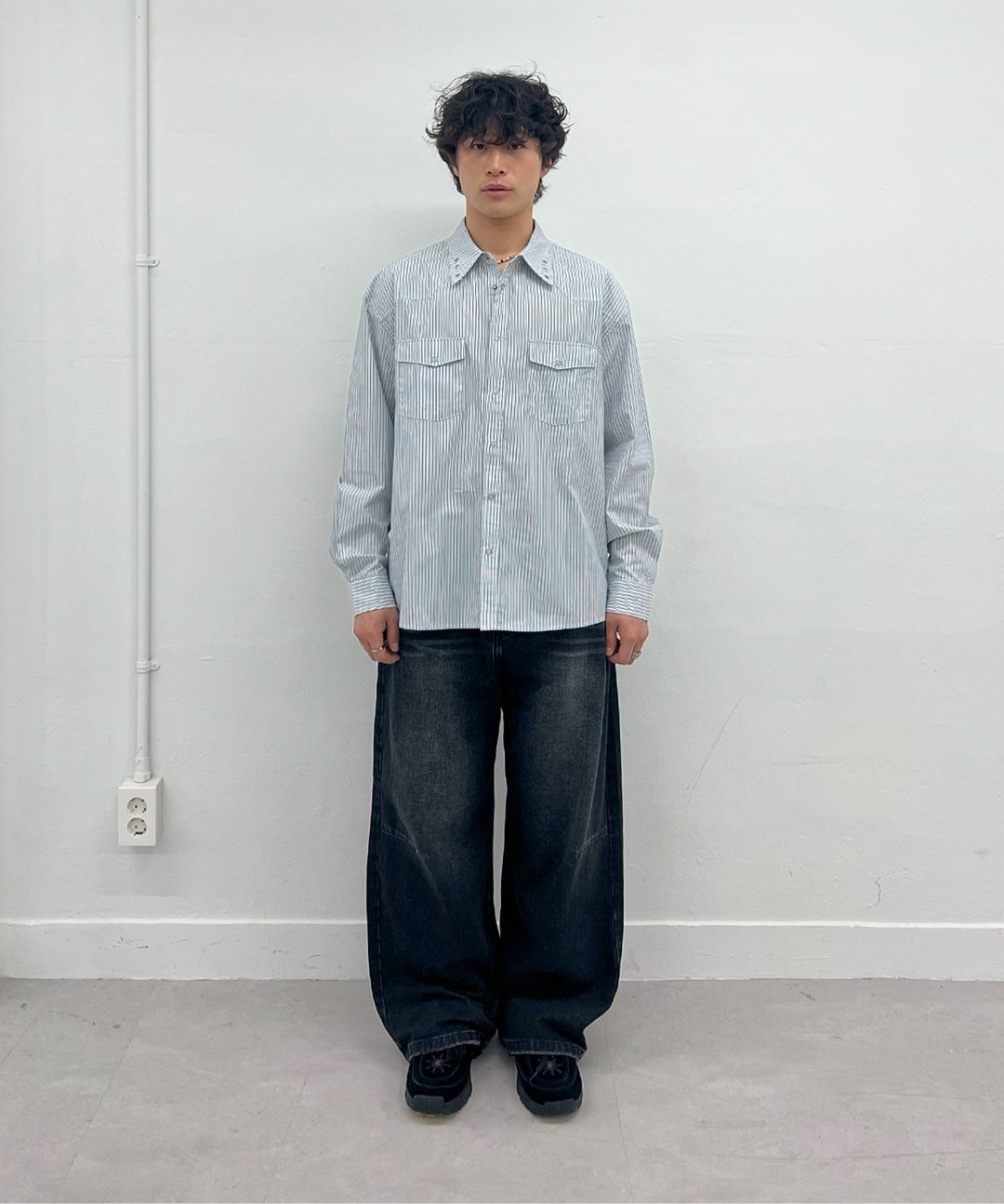 MUSINSA公式 | MILLO ARCHIVE Loose Straight Denim Pants [Fade