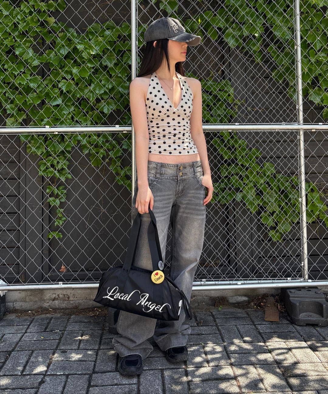 MUSINSA | SCULPTOR Local Angel Gym Bag Black